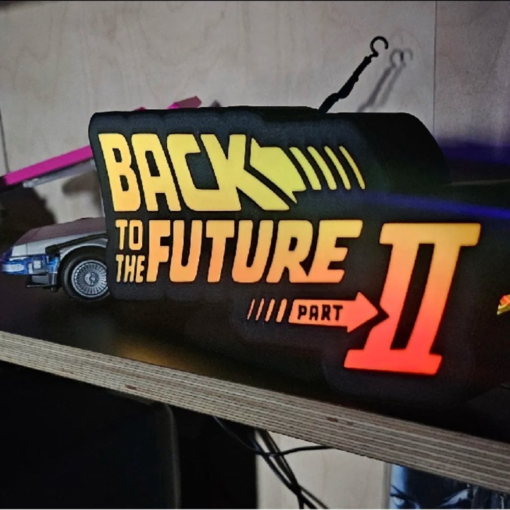 Back to the Future II LED Sign